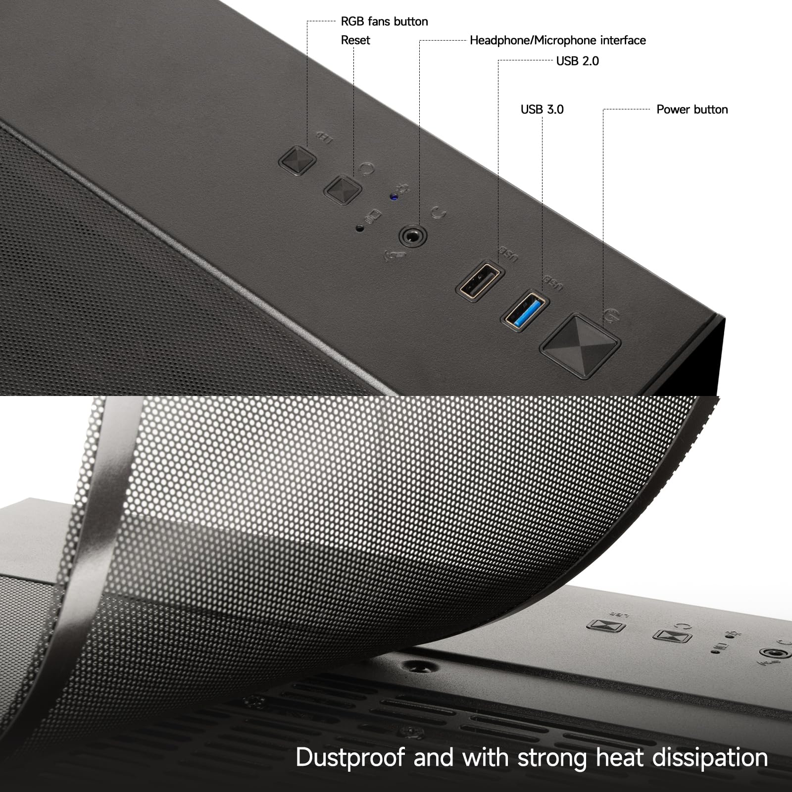 PC da gioco precostruito - Ryzen 5 4500, GeForce RTX 3050 Desktop | RAM DDR4 da 16 GB, SSD NVMe da 512 GB, WiFi 6 - Desktop per giochi, streaming, scuola, ufficio domestico e uso quotidiano
