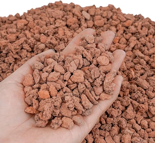 Miniatura 7 de Mr. Fireglass 9 Kilos de roca de lava roja natural para hogueras de gas para interiores y exteriores, chimeneas  Piedras de lava volcánica para