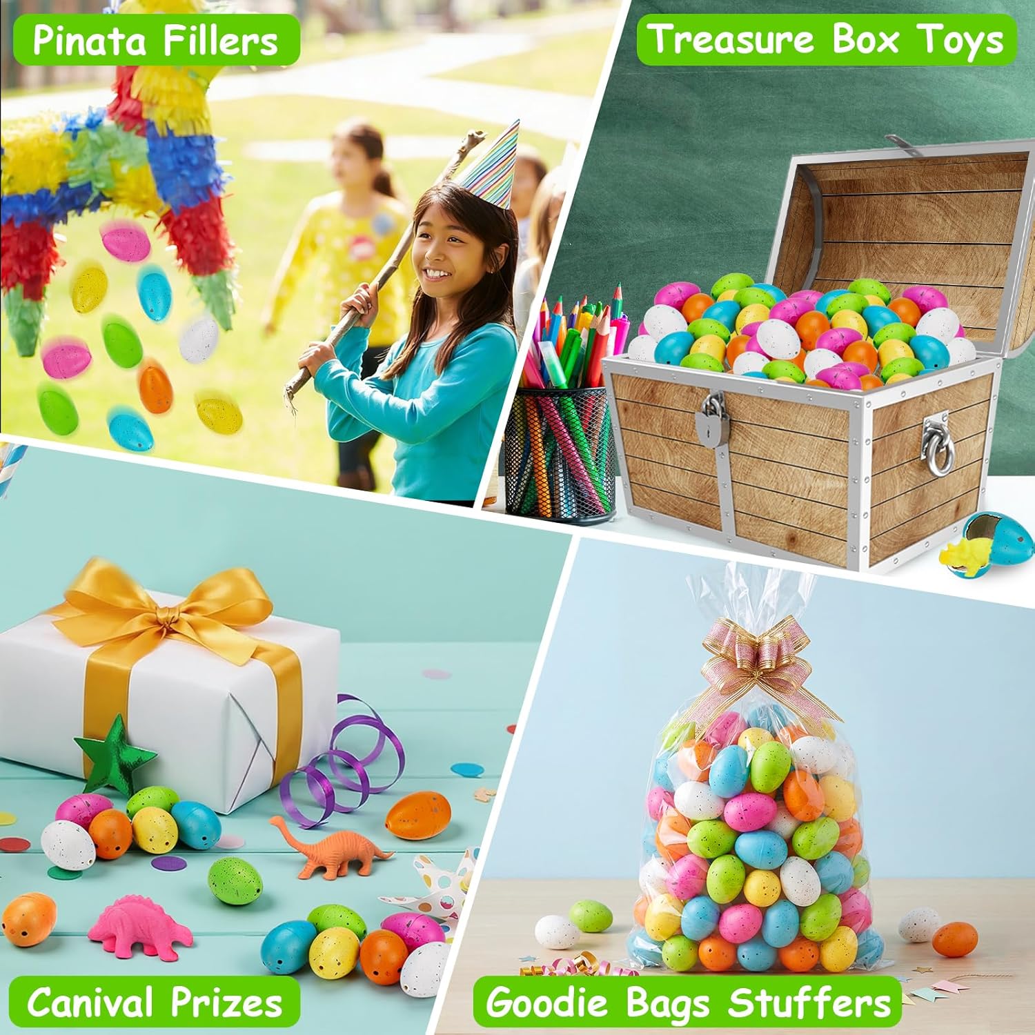 60PCS Small Hatching Dinosaur Eggs for Dinosaur Birthday Party Favors Summer Goodie Treat Bag Stuffers Classroom Carnival Prizes Bulk Pinata Fillers Novelty Grow in Water Dino Eggs with Toys Inside