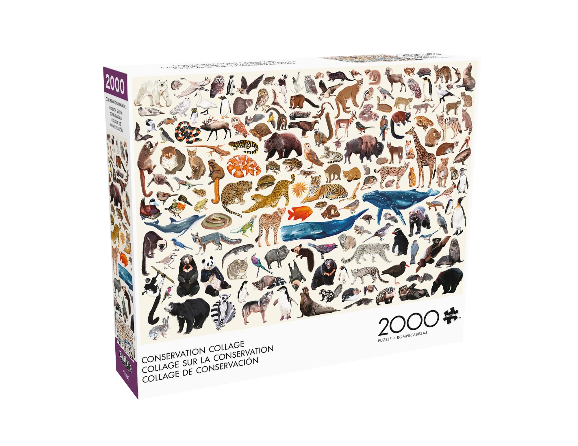 Buffalo Games - Kara Mohr – Collage de Conservation – Puzzle de 2000 pièces pour Adultes – Puzzle Stimulant Parfait pour Les soirées de Jeu – Taille finie : 38,50 x 26,50 cm