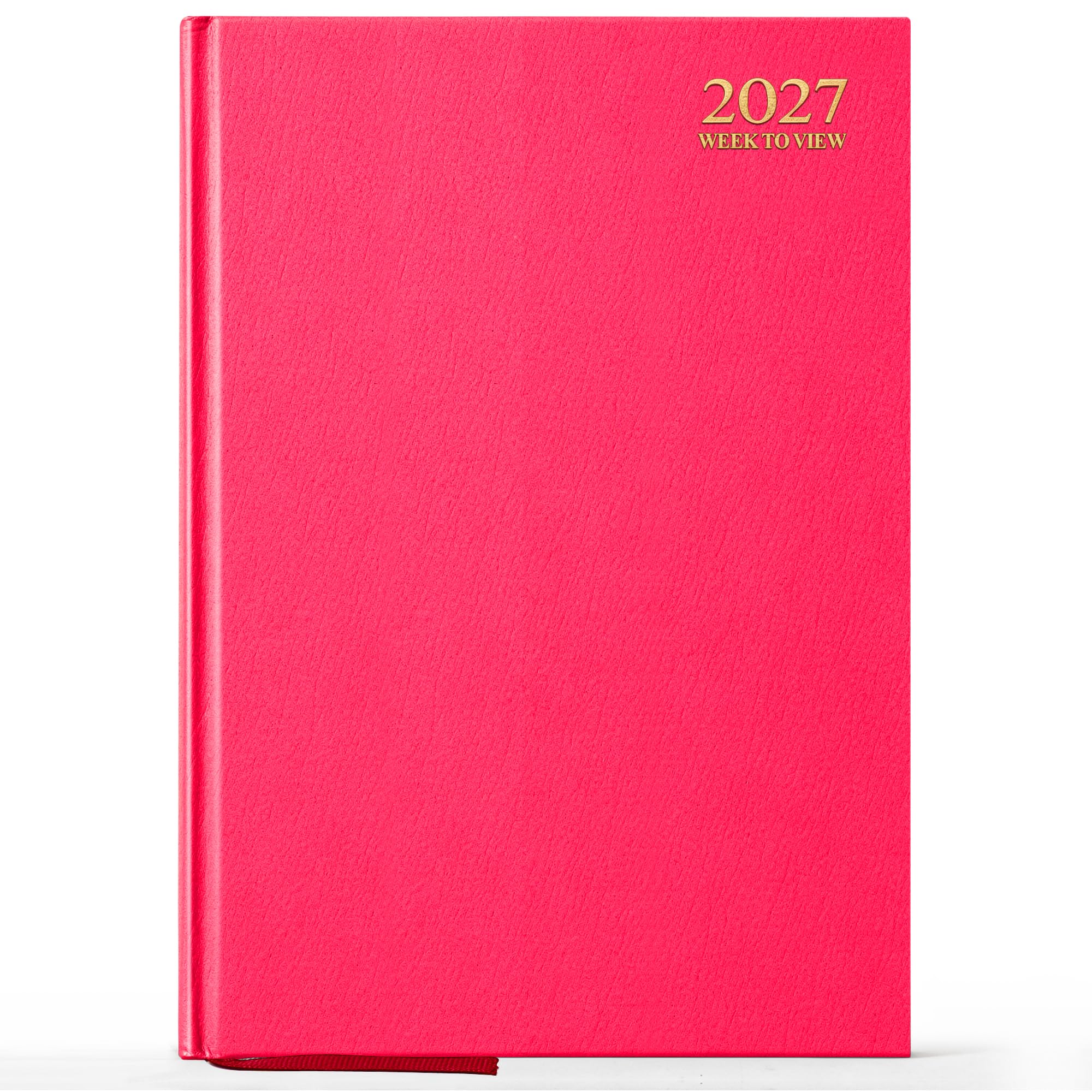 G4GADGET A5 2027 Week to View Pink Diary Hardback
