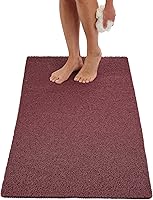 Vista 70 de ENKOSI Alfombra antideslizante para ducha y baño Loofah - Comodidad acolchada suave - Sin ventosas para bañeras lisas o texturizadas - Drenaje