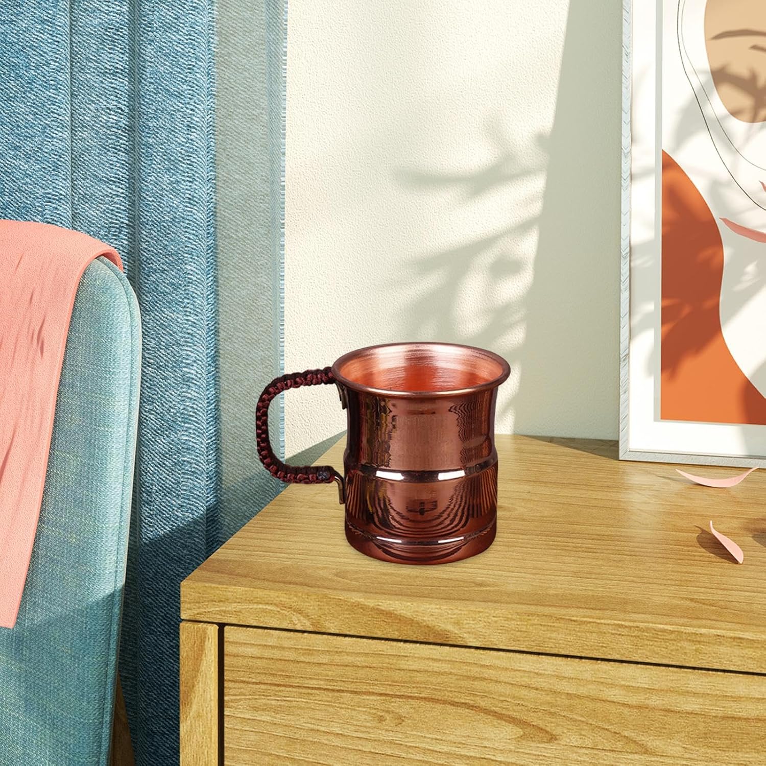 Elegant Copper Moscow Mule Mug for Festive Gatherings, 400ML