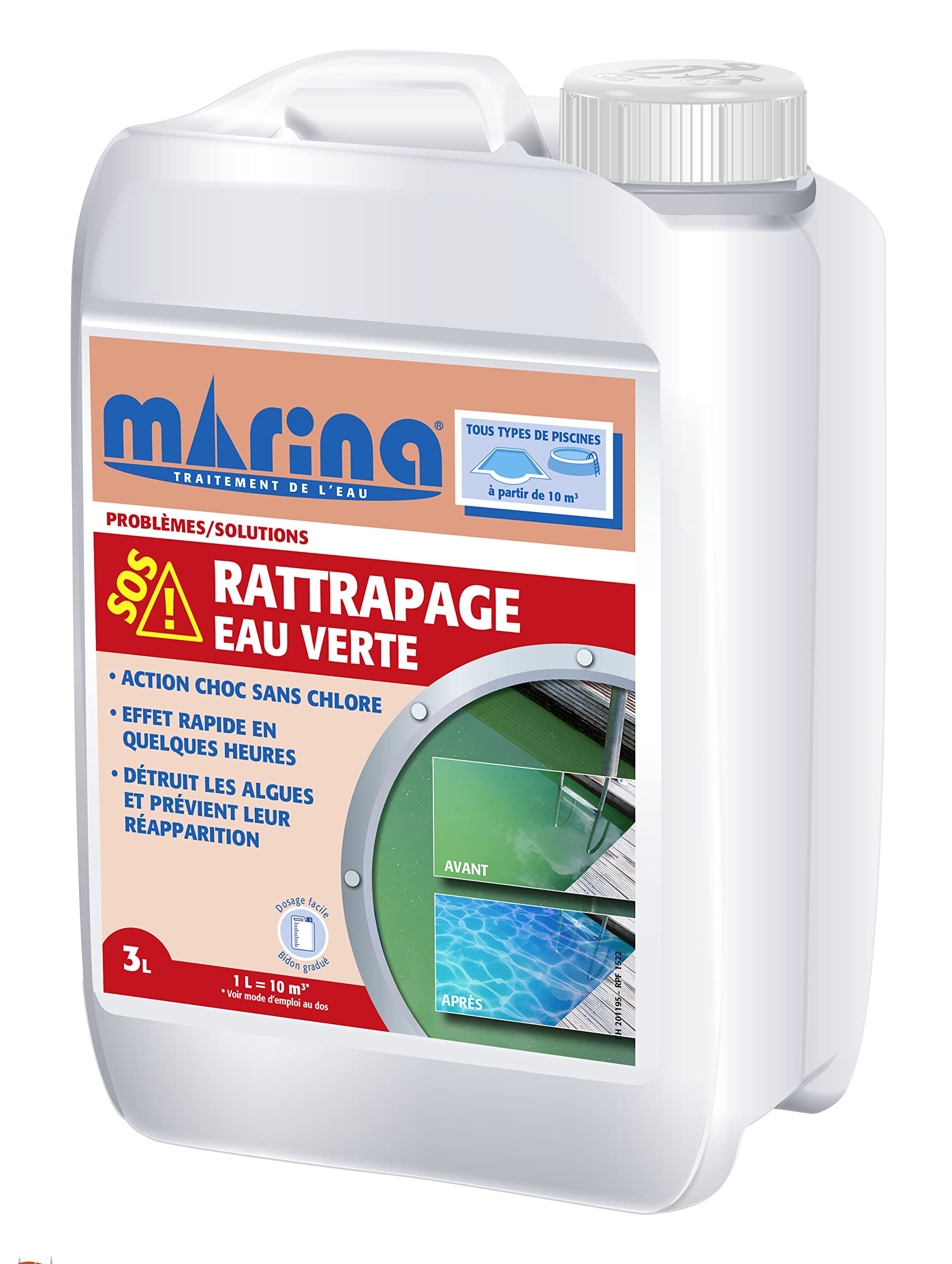 Marina - SOS Rattrapage Eau Verte Liquide 3L