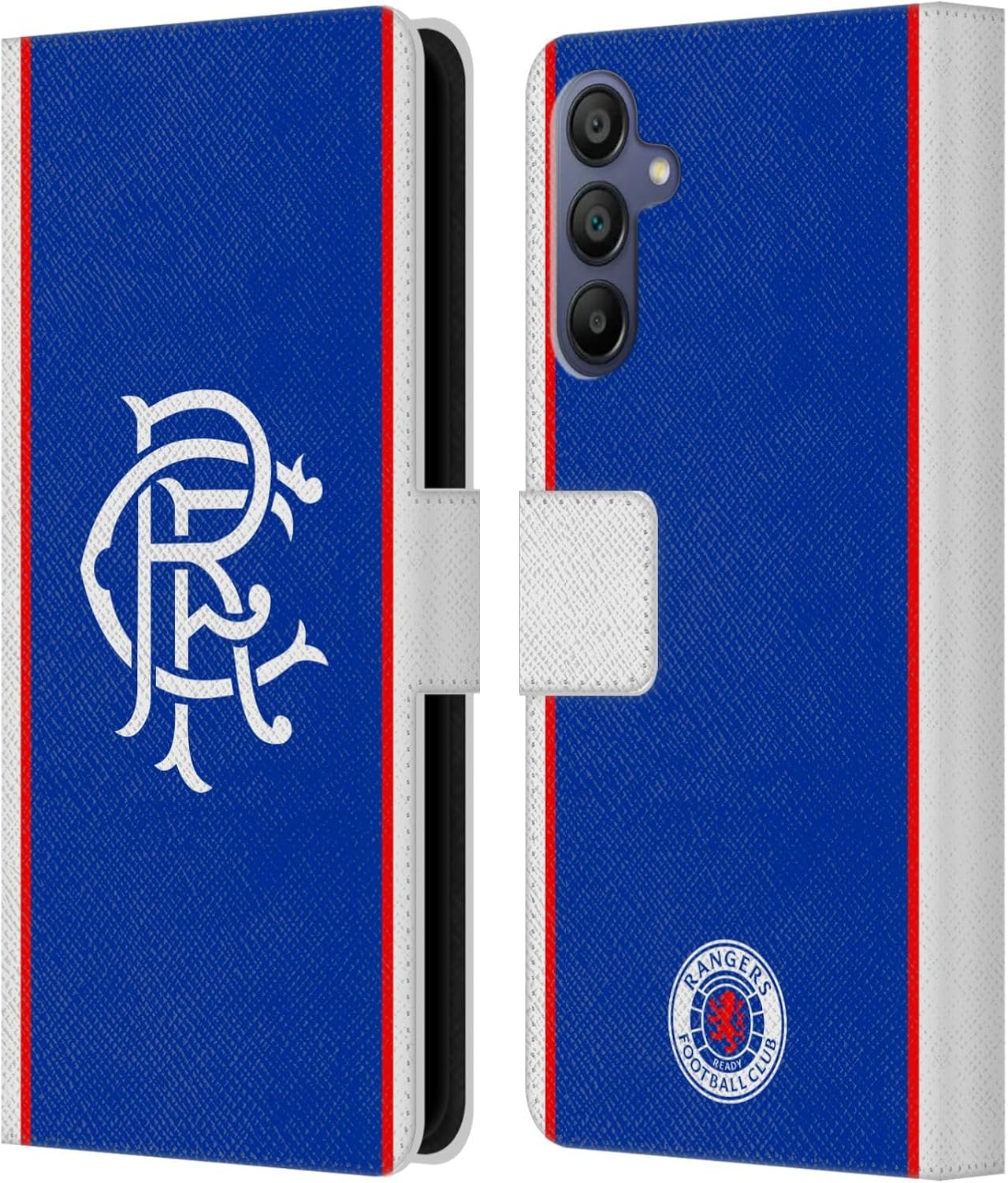Head Case Designs Officially Licensed Rangers FC Home 2025/26 Kit Leather Wallet Case Compatible with Samsung Galaxy A15
