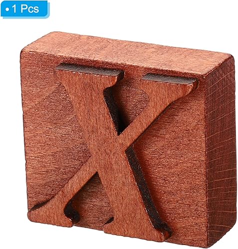 Miniatura 3 de PATIKIL Sellos de letras de goma de madera, juego de sellos de letras del alfabeto vintage, sellos de madera para hacer tarjetas, manualidades,