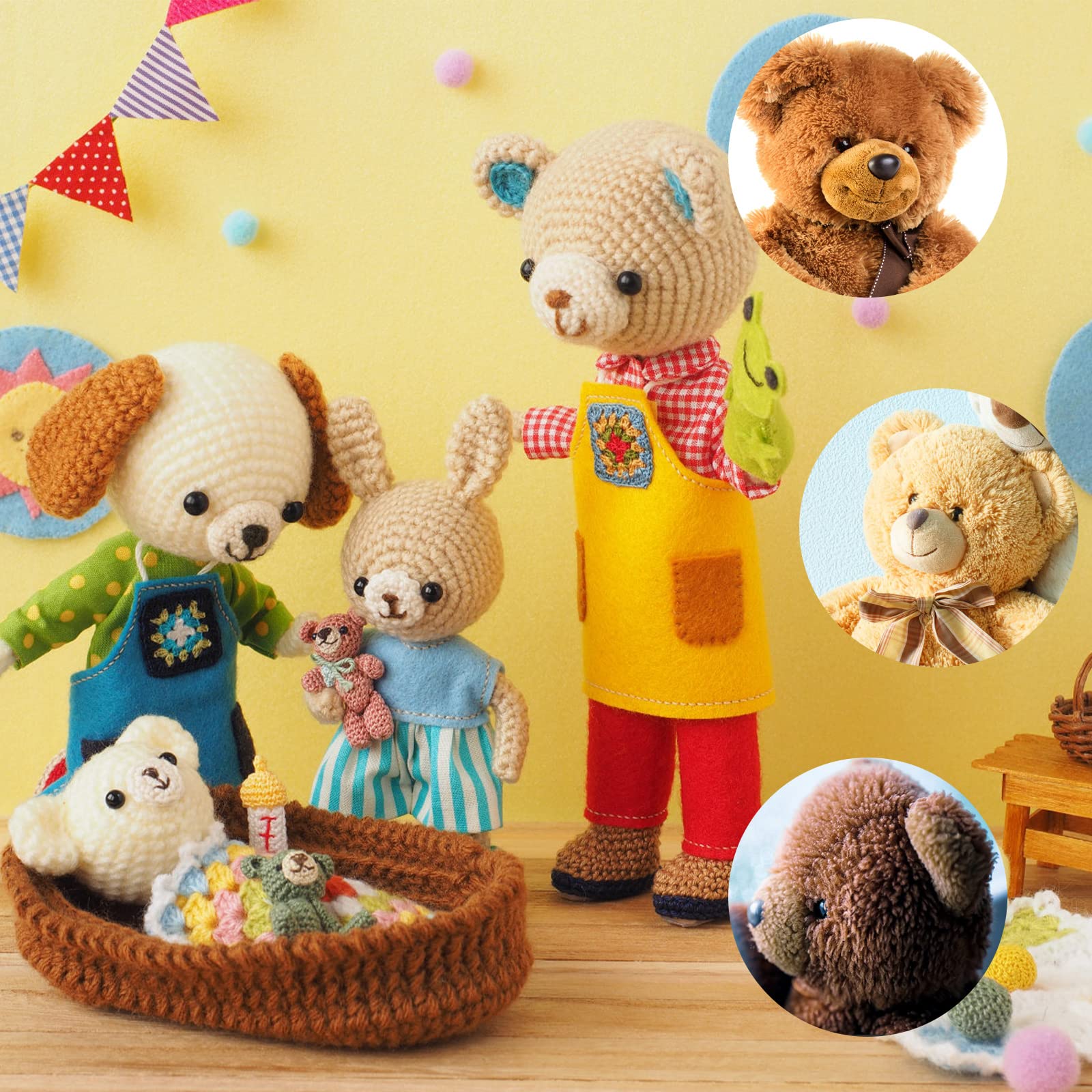3 Mm 100 Stück/ 200 Stück Kleine Schwarze Sicherheitsaugen Mit Unterlegscheibe #Amigurumi Gestrickt #DIY Plüsch Stofftier Spielzeug Puppe Handwerk - Österreich
