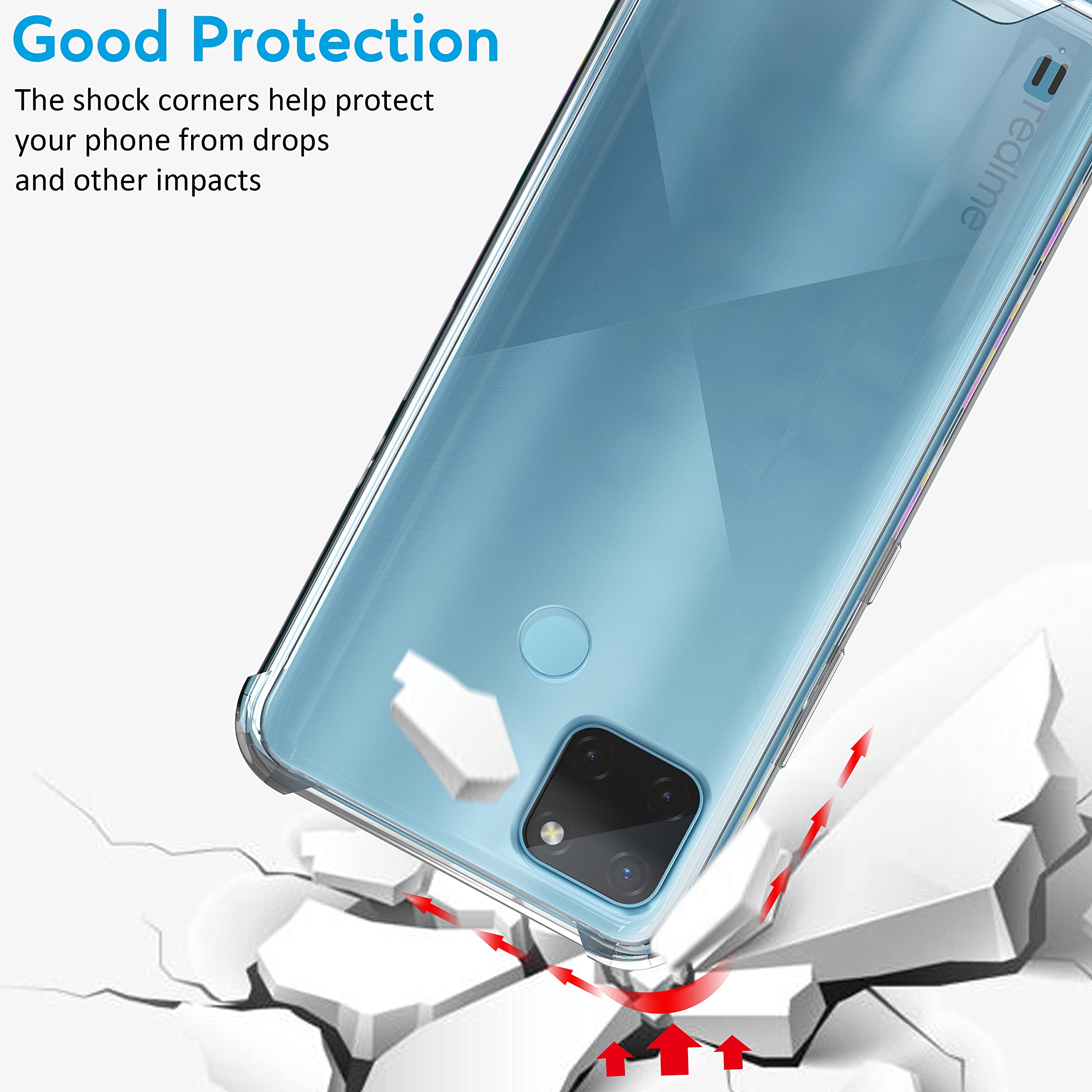 Custodia Cover TPU Trasparente Silicone per Realme C21