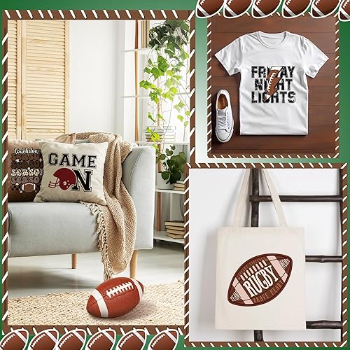 Miniatura 6 de 30 piezas de parches de transferencia de fútbol americano para planchar, diseños de casco de fútbol, calcomanías de transferencia de calor,