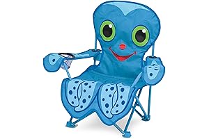 Melissa & Doug Sunny Patch Flex Octopus Folding Kids Beach Lounge Chair (Frustration-Free Packaging)