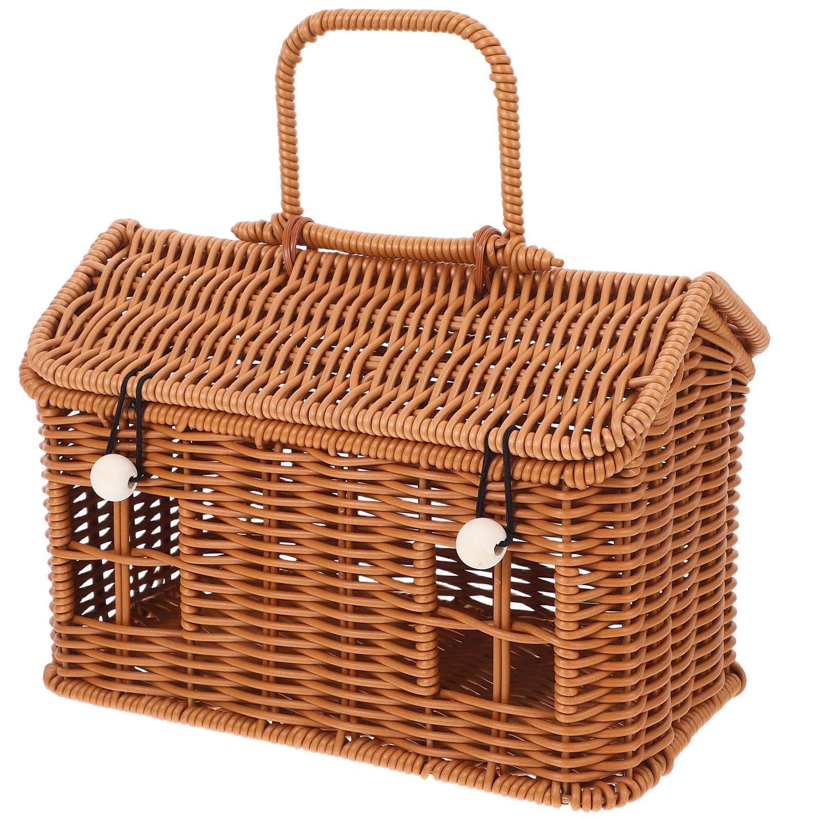 Panier de rangement plastique léger fermé pour organisation saine