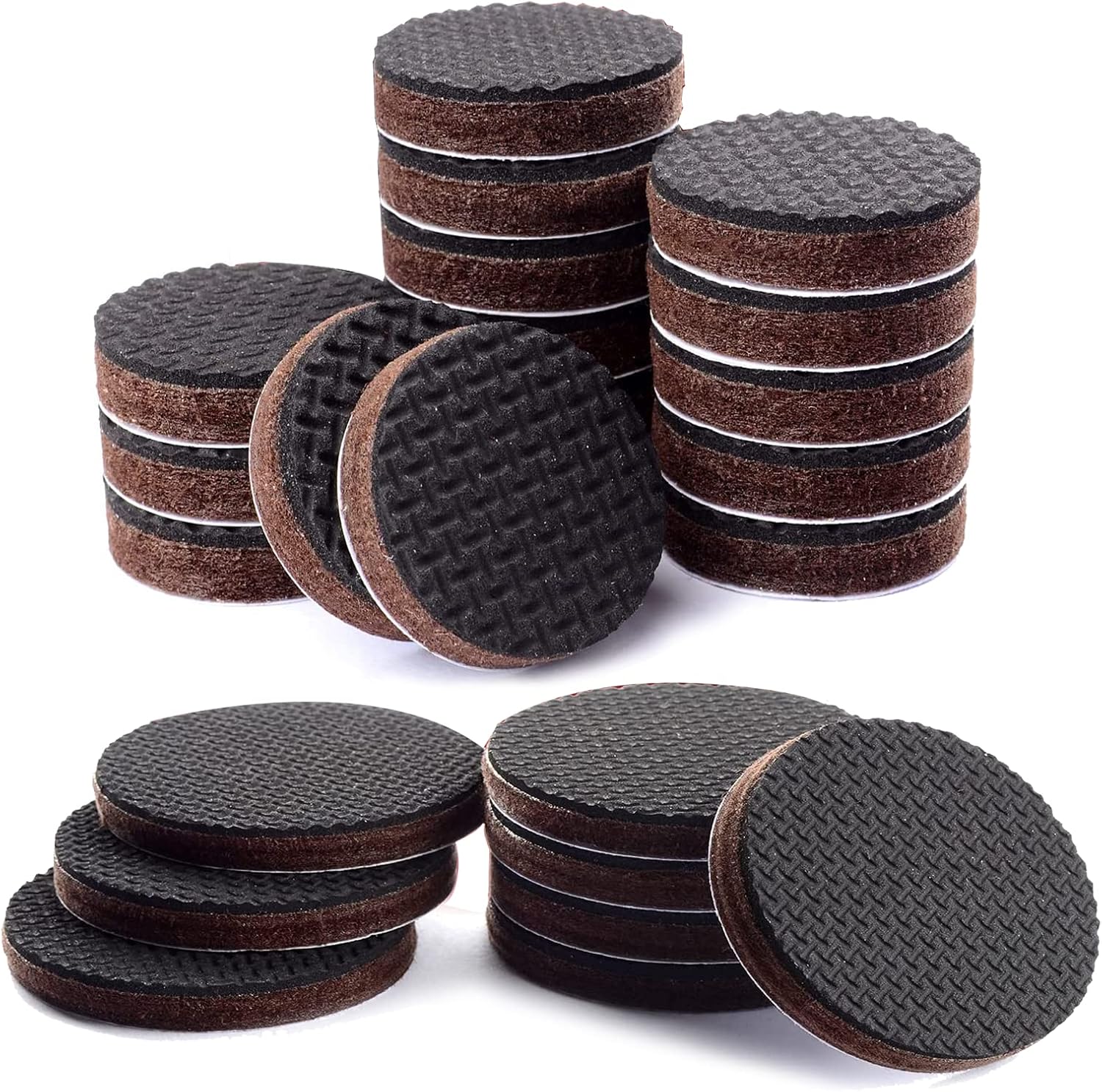 Non Slip Pads, 50PCS Rubber Feet Furniture Feet 25mm+50mm SelfAdhesive Furniture Grips Non Skid