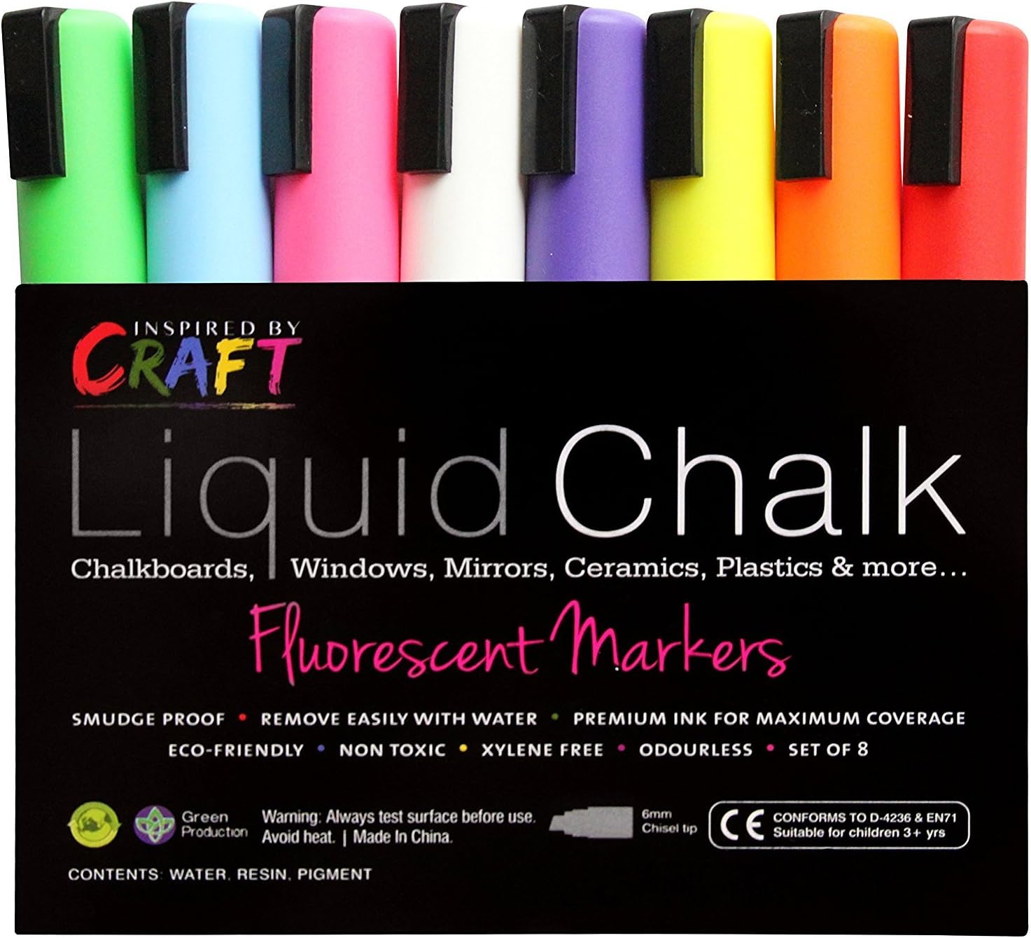 Liquid Chalk Markers Premium Chalk Ink Paint Pens 8pck