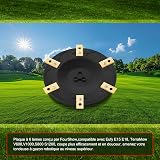 [AGGIORNAMENTO] Disco lama + 6 Lame di ricambio Compatibili con Eufy E15 E18, TerraMow V600, V1000, S800 S1200, Disco Lama per Robot Tagliaerba, Disco Rotante per Robot Tagliaerba - 7