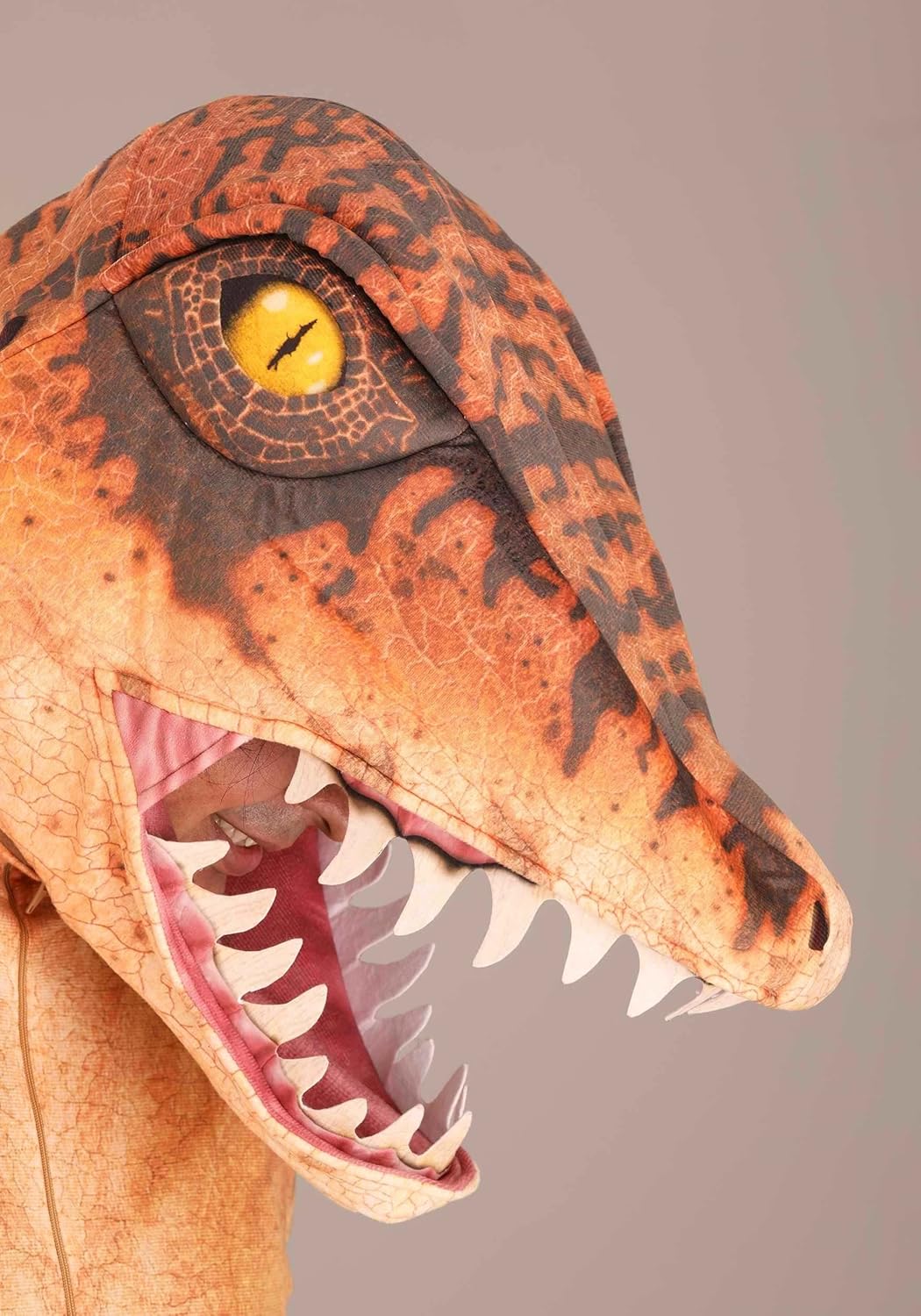 Dinosaur Halloween Costume Plus Size Adult | Velociraptor Dino Outfit | Prehistoric Jurassic Period Cosplay - Image 4