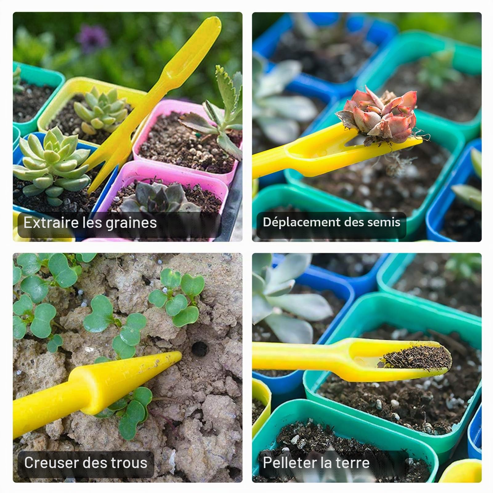 Tariere Manuelle, Tarière Thermique 10cm x 40cm, Tariere pour Perceuse avec Fort Tarière Tête, Tige hexagonale Outil de Plantation Pratique pour Fabrication Trou et Planter Bulbes Fleurs Arbres