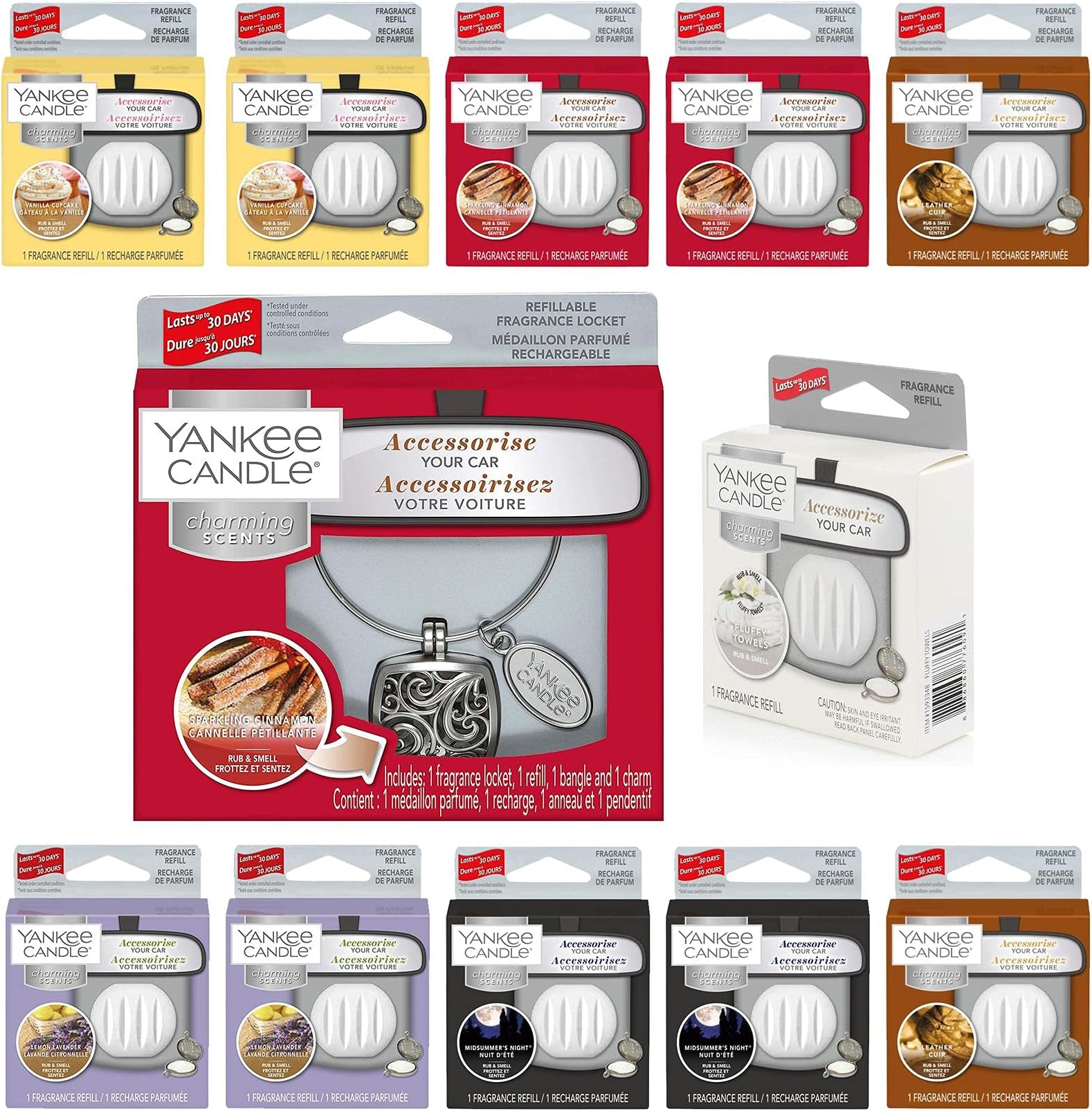 Yankee Candle Charming Scents Starter Kit, Clean Cotton, Geometric