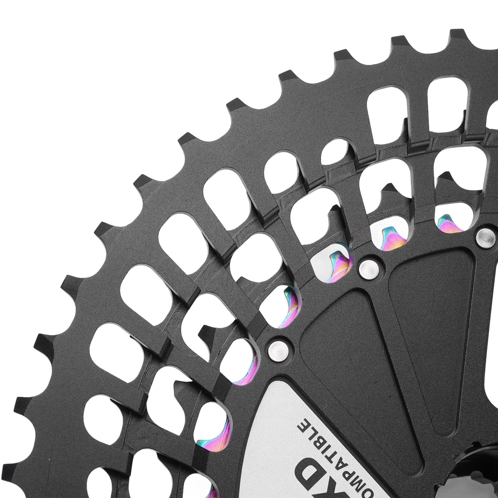 Tbest Cassette de Bicicleta Ultraligero 10 50T 12 Velocidades CNC Hueco Volante de Bicicleta Reemplazo XD Freehub Aplicable Ciclismo