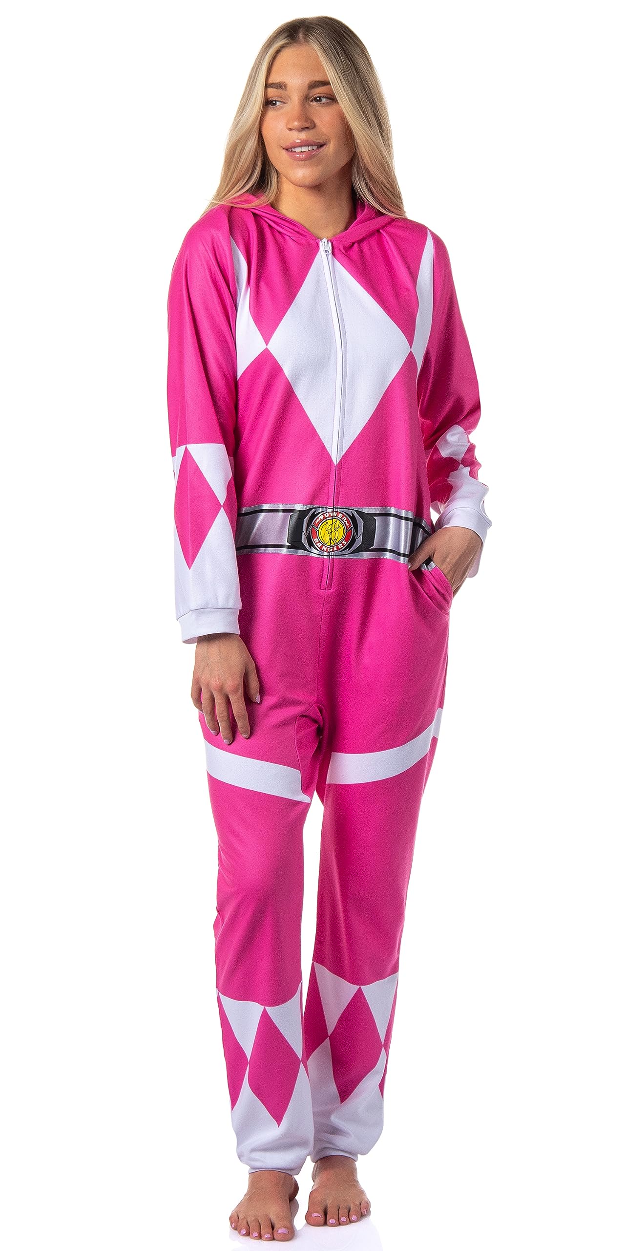 INTIMO Disfraz de Power Rangers, traje de pijama de una pieza para hombres y mujeres