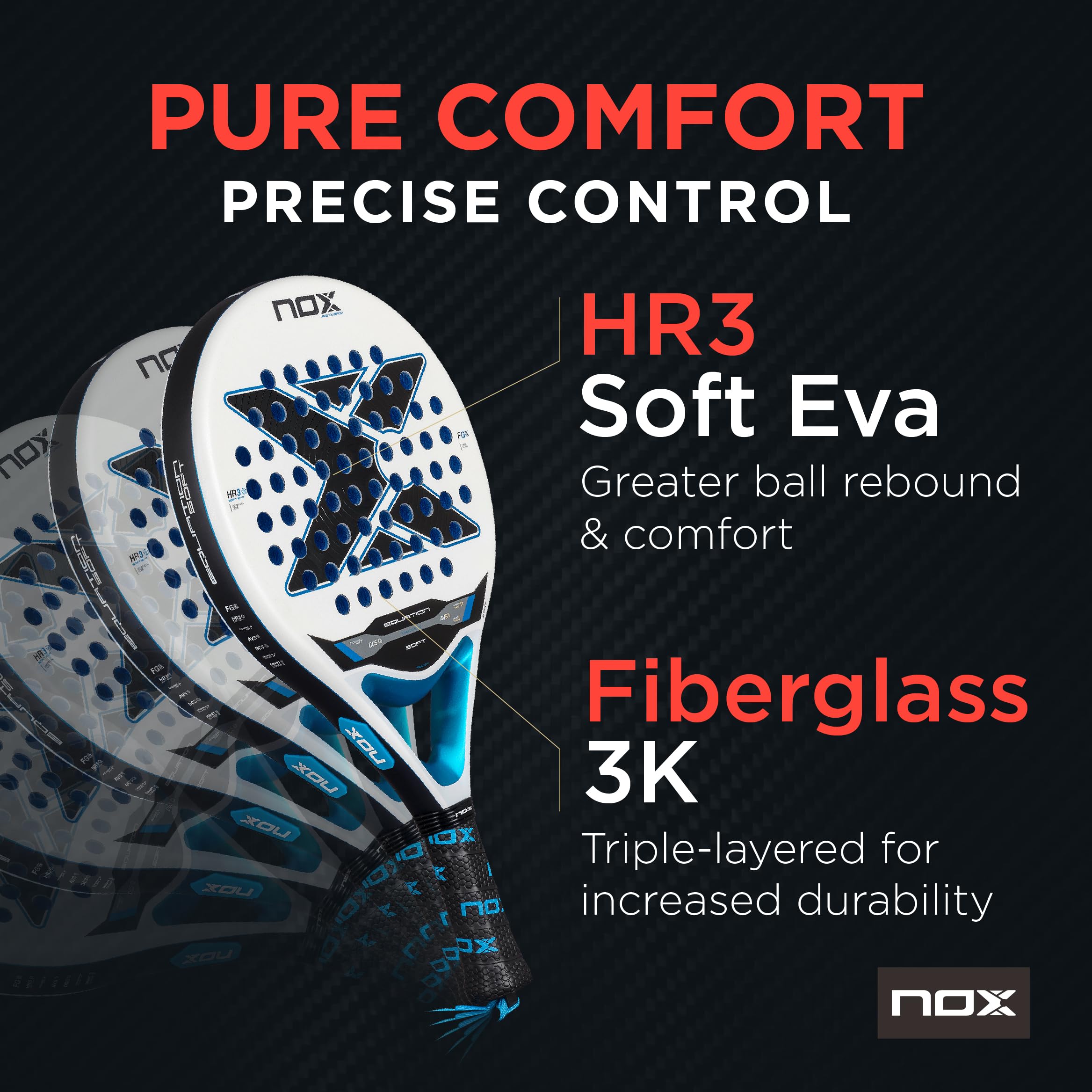 Amazon.co.jp: NOX Padel ラケット方程式ソフト 2026 | ラウンド