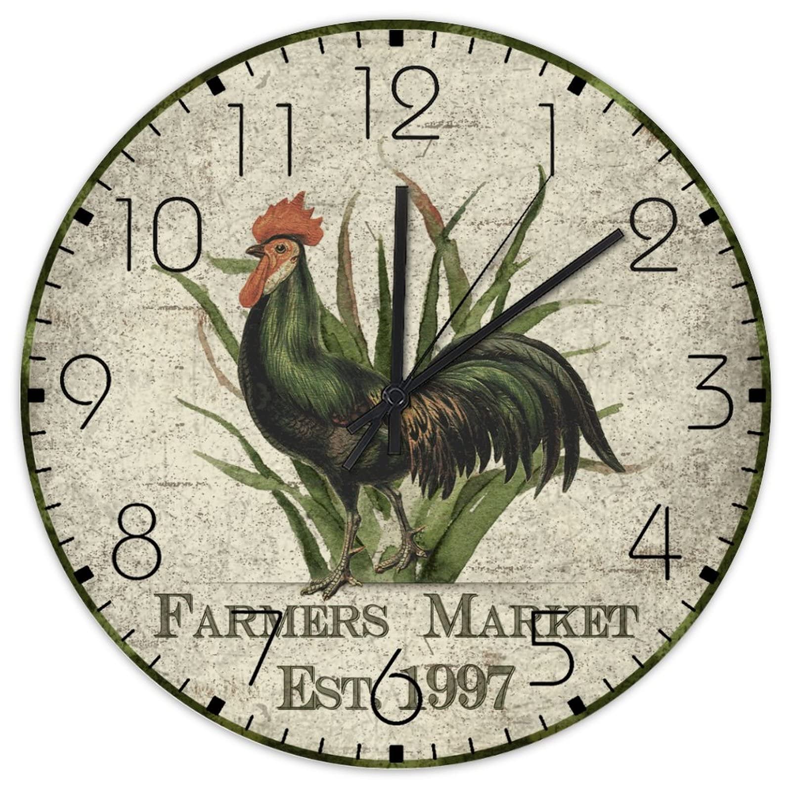 Horloges murales en bois style coq idéales pour sublimer une chambre de fille