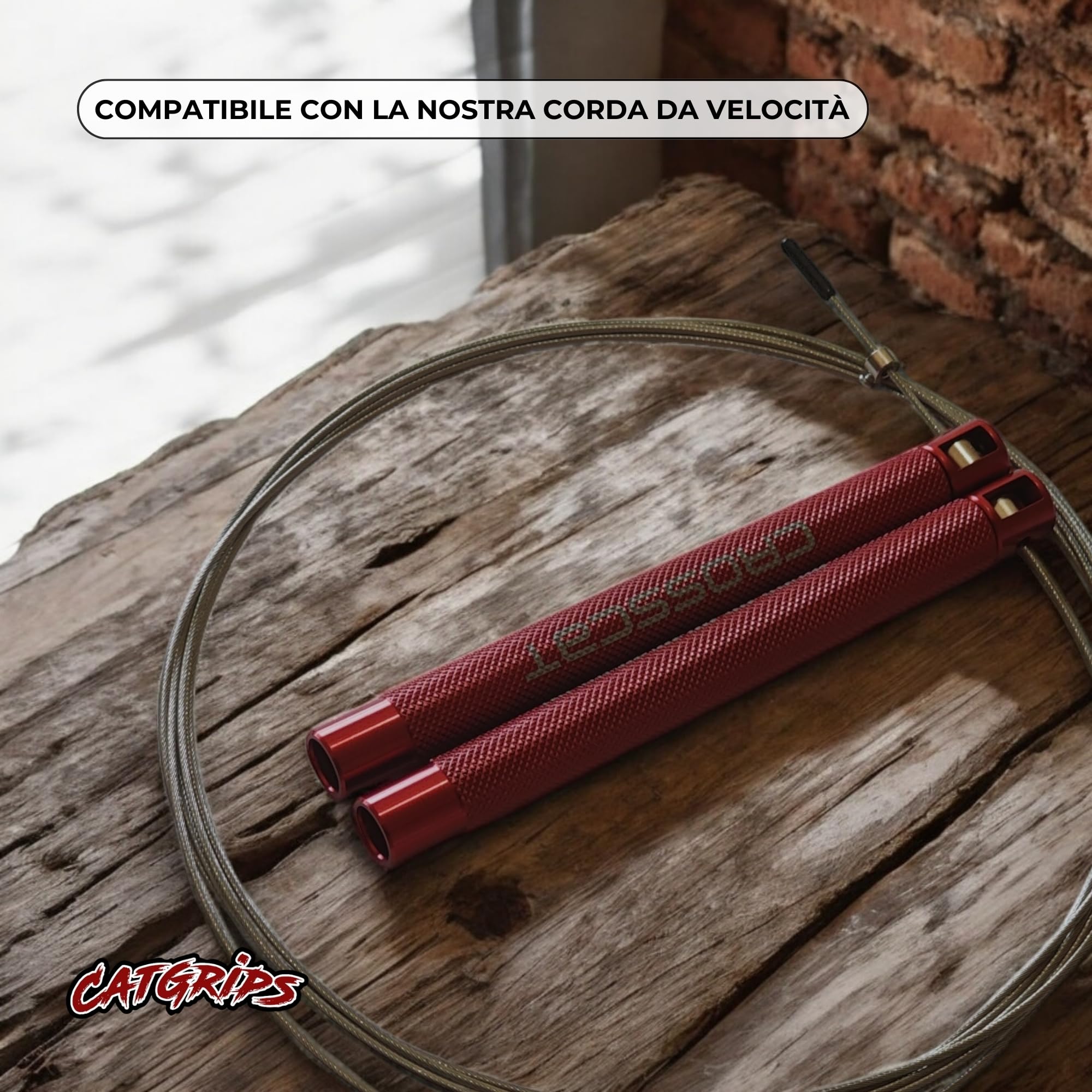 CATGRIPS Cavo Acciaio per Corda Crossfit – 1.5 mm – Cavo Speed Rope ad Alta Velocità – Ricambio Professionale in Acciaio Nudo per Allenamento Avanzato e Competizione