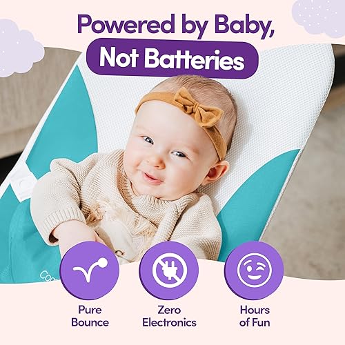 Miniatura 3 de ComfyBumpy Asiento ergonómico para bebé, funda de transporte de viaje, silla inflable segura y portátil con posiciones de altura ajustables, asiento