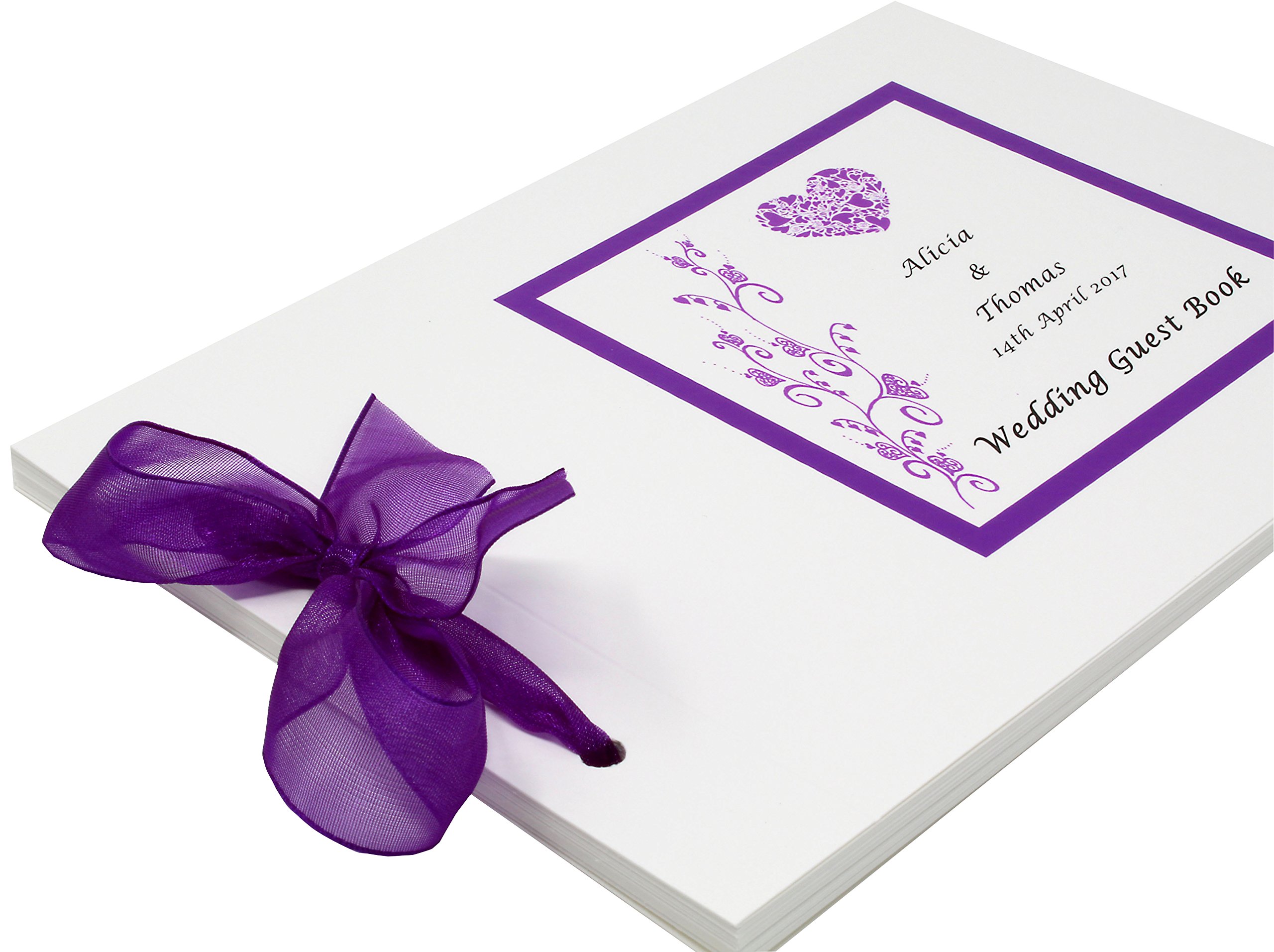 Personalised Handmade Wedding Guest book