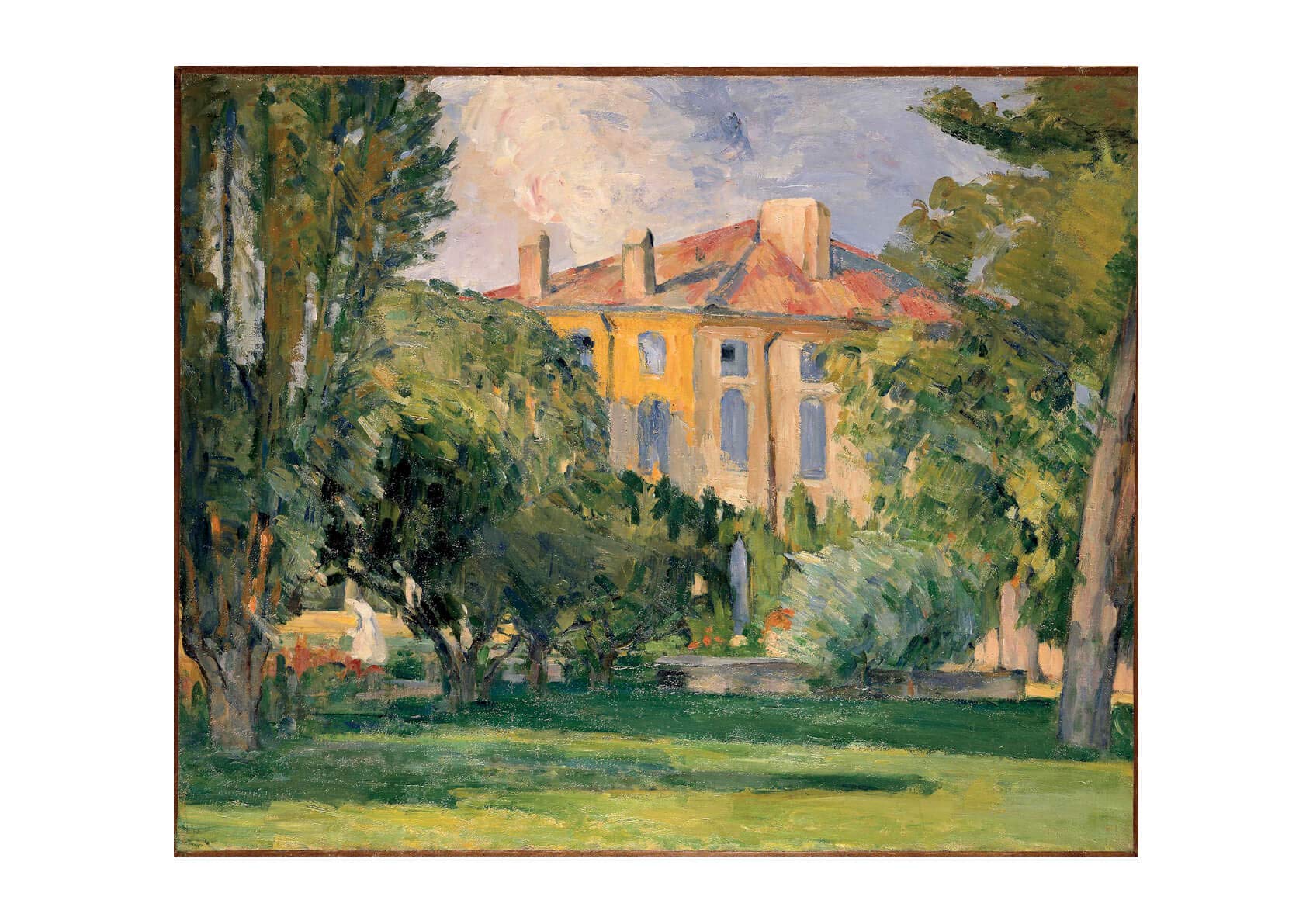 Spiffing Prints Paul Cezanne - House of the Jas de Bouffan - Extra Large - Matte - Framed