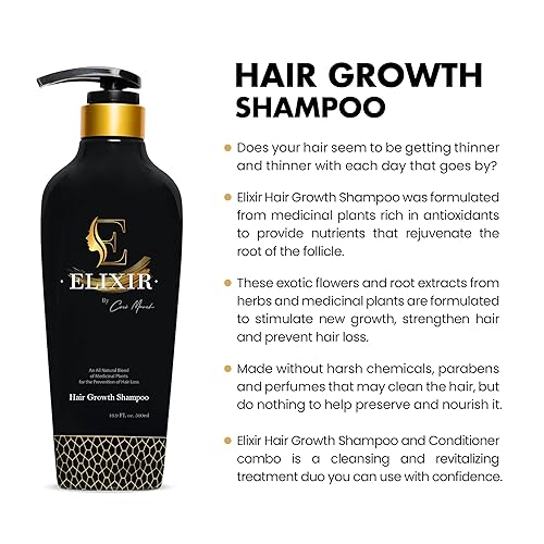 Miniatura 7 de Elixir by Cocó March Acondicionador a base de plantas para el crecimiento del cabello, fórmula natural, sin productos químicos nocivos, sin