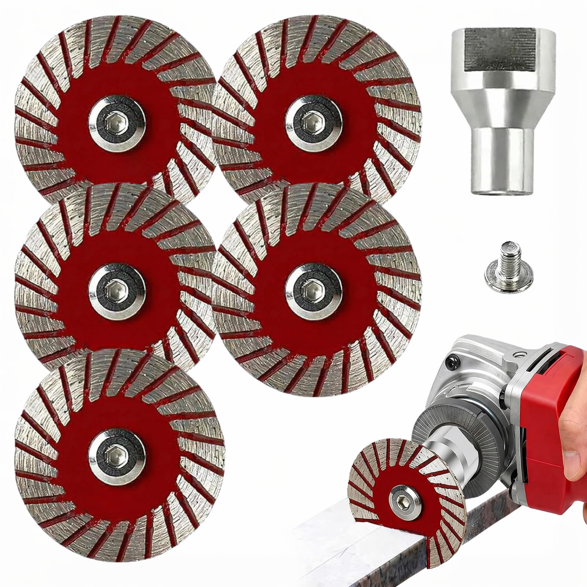1.57" Diamond Saw Blades Set - 5 Pack Angle Grinder Discs