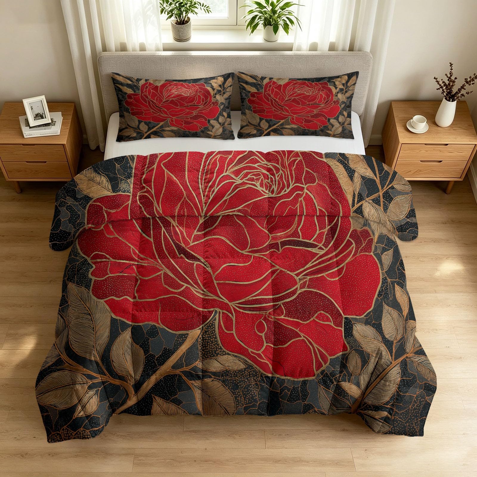 Edredón doble de 200x200 cm lavable a máquina ligero y reversible para verano