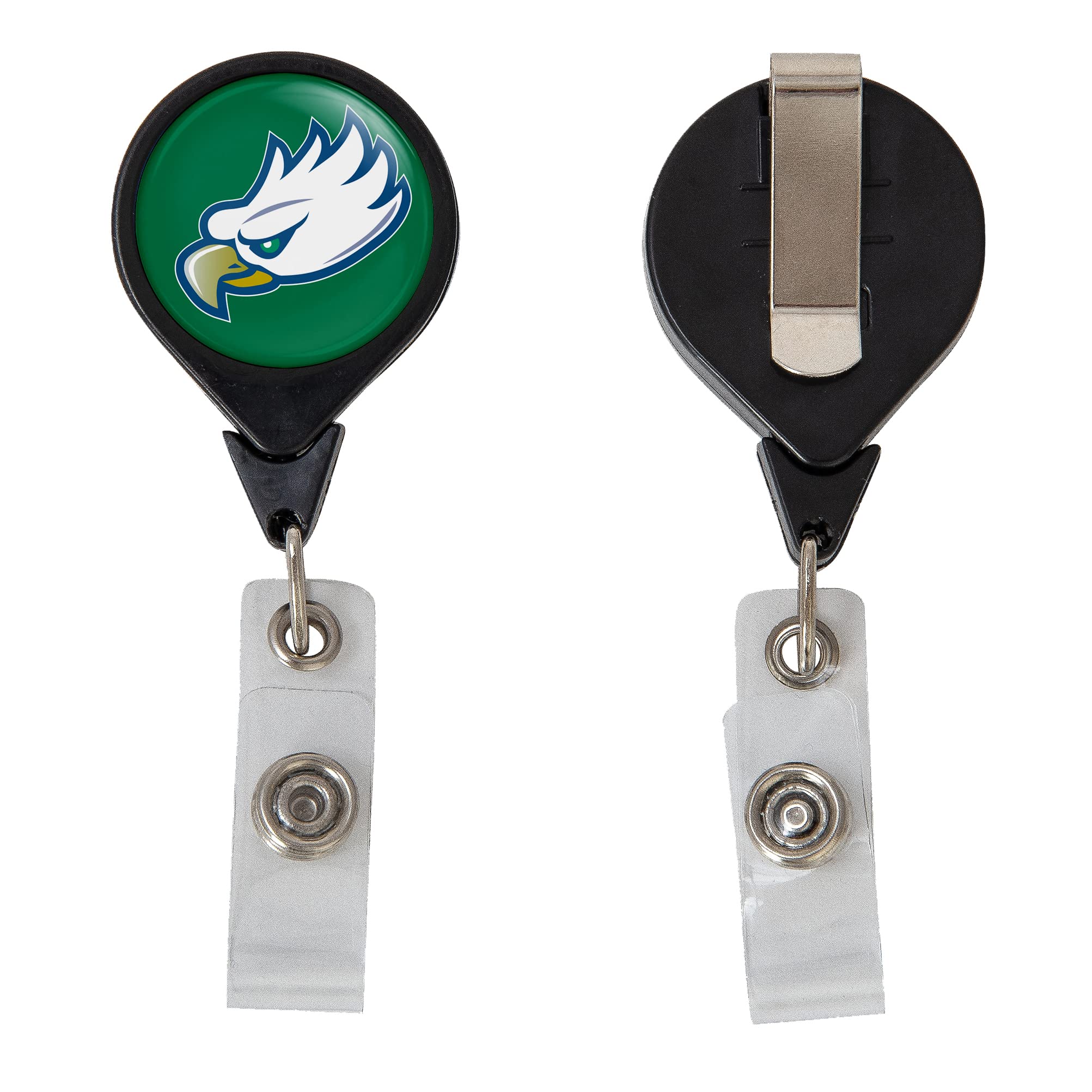 Desert Cactus Florida Gulf Coast University Retractable Badge Holder FGCU Eagles ID Reel with Ticket Clip for Lanyard, Work, School & Office Access