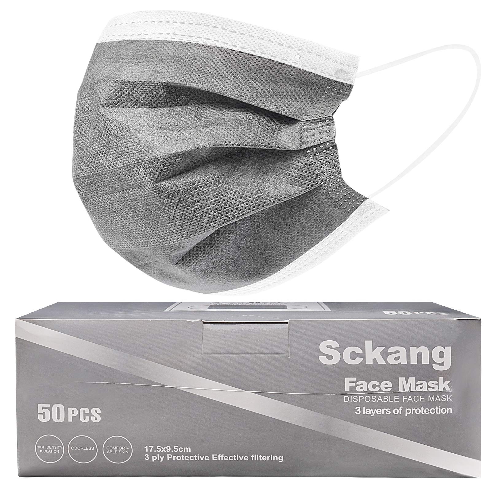 Disposable Face Mask Breathable Earloop Masks 50 Pcs