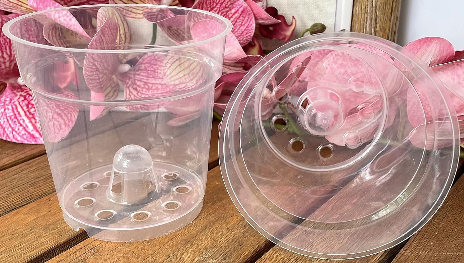Clear Plastic Pot - Virtually Clear 4 1/2 Pot - Quantity 100