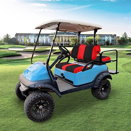Miniatura 65 de Juego de fundas de asiento de carrito de golf, fundas para asientos delanteros de carrito de golf, ajuste para Club Car Precedent OEM, cojín