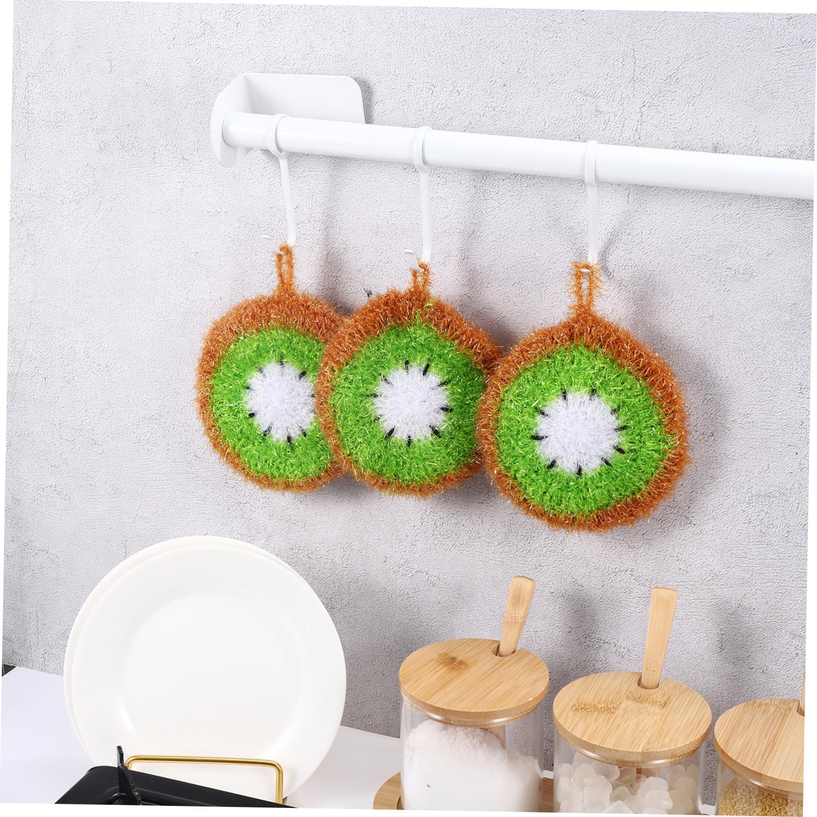 Alipis 15 Piezas paño de Cocina de acrílico Limpiador de Platos fregadora de Limpieza arrumação cozinha Accesorios cocinita Esponja Limpieza Esponja para Platos domésticos paño de Lavado