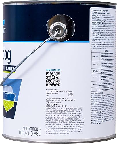 Vista 2 de TotalBoat Underdog - Pintura para fondo de lancha Negro