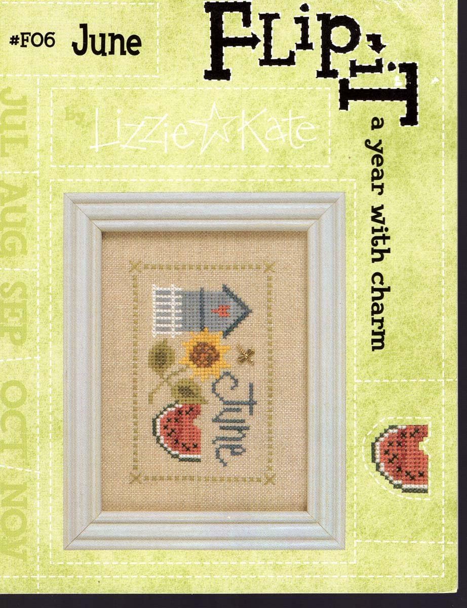Lizzie Kate Flip It F06 June Cross Stitch