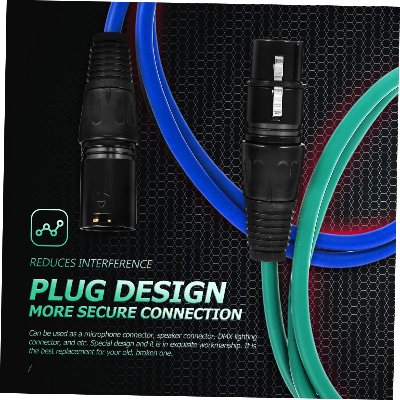 18pezzi Connettori Microfono Pin Audio Professionali Facili Installare e Affidabili Per Registrazioni e Karaoke