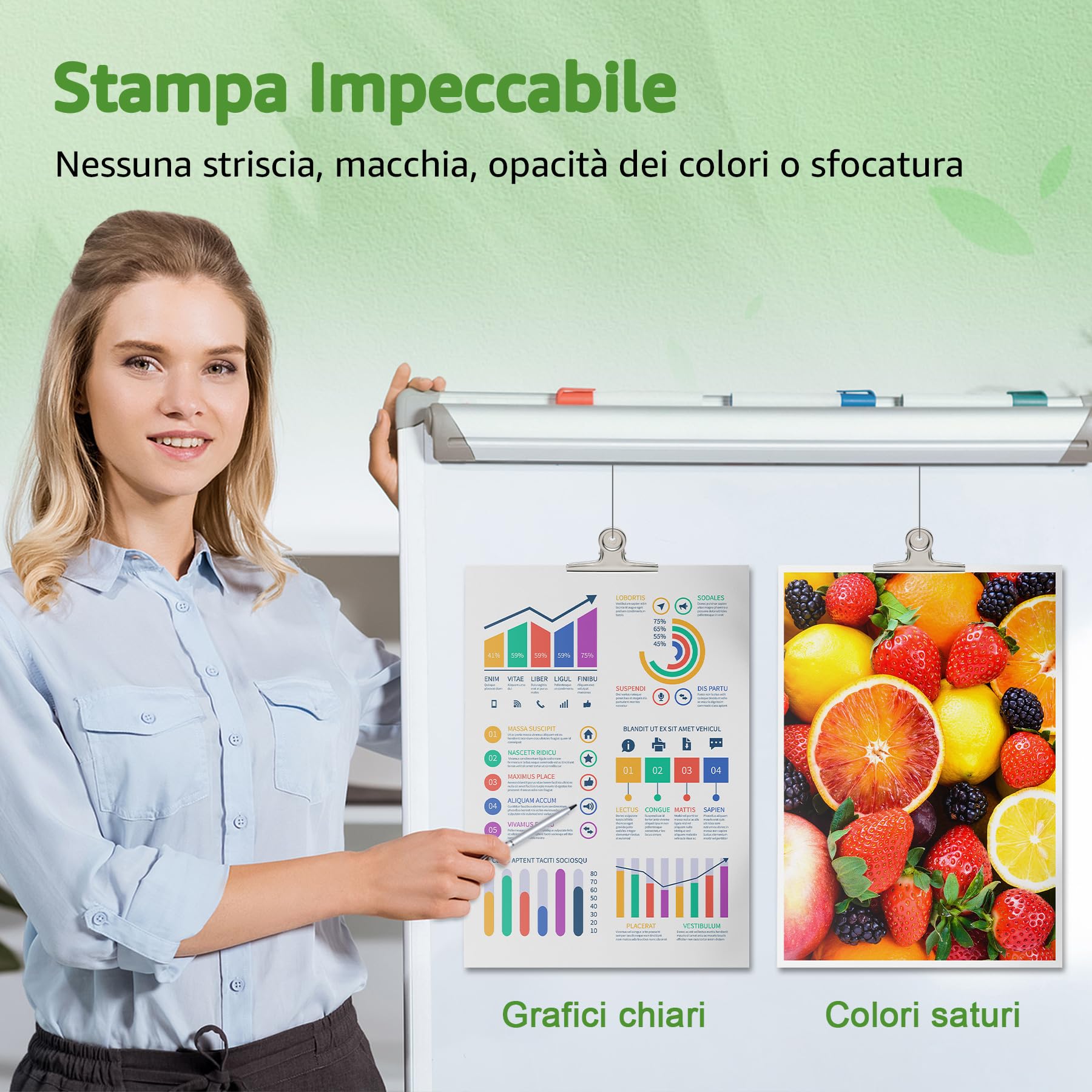 GREENSKY 415A con Chip Compatibile per HP 415A 415X Toner per HP Color Laserjet Pro MFP M479fdw M479fnw M479fdn M479dw M454dn M454dw W2030A W2031A W2032A W2033A Nero Ciano Giallo Magenta 4-Pack - Vista 4