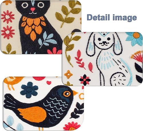 Miniatura 5 de Maydear - Kit de bordado para manualidades, con aguja de perforar y marco de bordado, regalo creativo para manualidades para adultos y niños