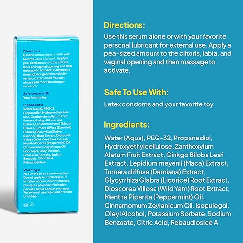 Miniatura 2 de Hello cake Tingle to Mingle, Hormigueo, Sérum estimulante y excitante para mujeres, hecho con extractos naturales, gel de sensación de calentamiento