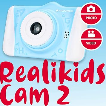 AGFA Photo Kids Digital Camera with Selfie Mode 3.5 LCD Screen, Photo & Video, Fun Filters, Dual Camera, Rechargeable Battery, Easy-to-Use Toddler Camera, Gift for Boys & Girls