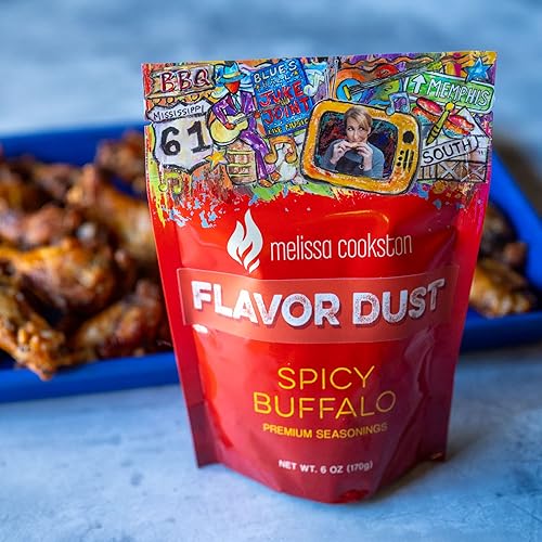 Miniatura 2 de Melissa Cookston Flavor Dust  Revestimiento de alas de pollo y polvo de alas para barbacoa y cocina, galardonado y estilo de competencia  Buffalo