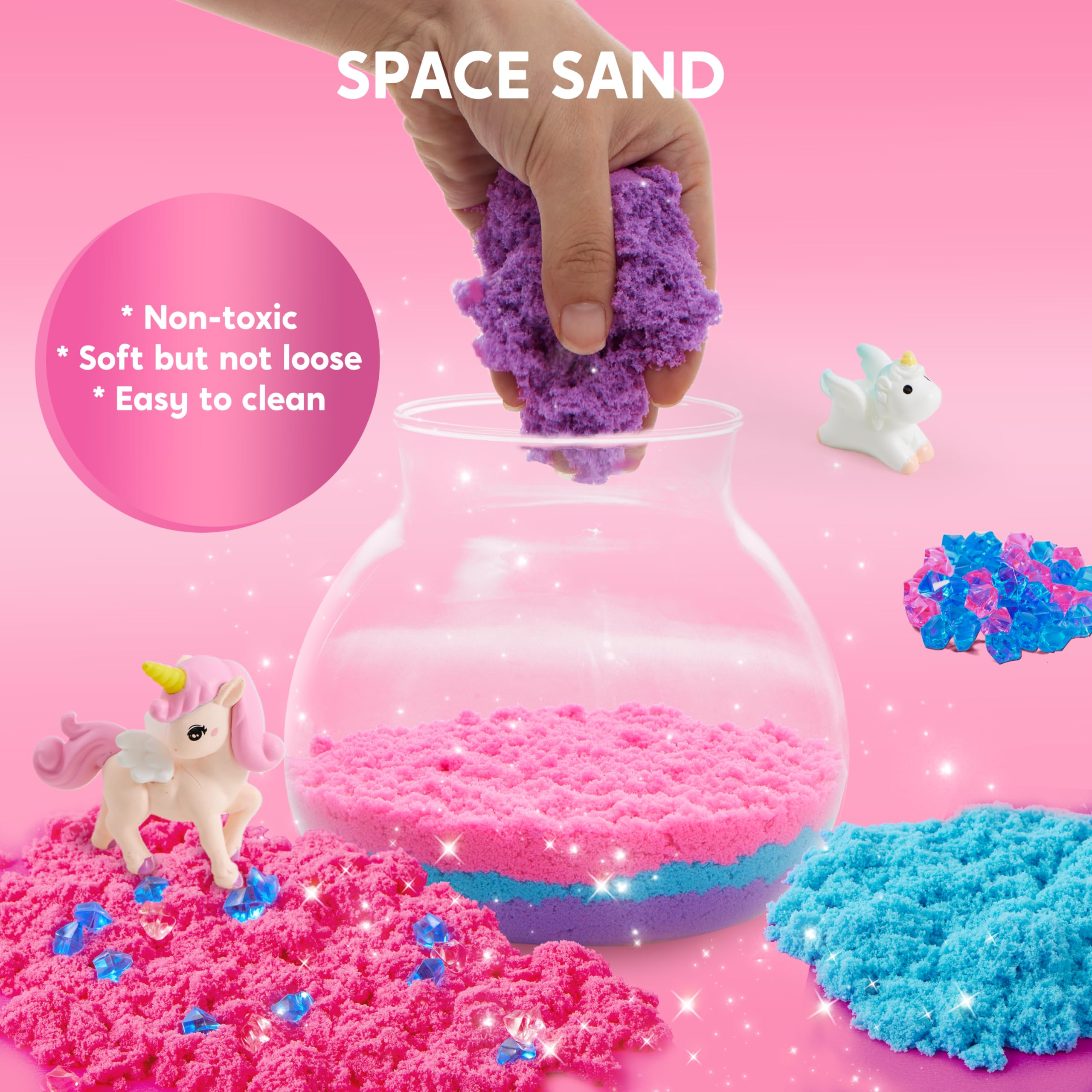 Klever Kits Zestaw do terrarium jednorożca dla dzieci, lampka nocna, jednorożec, zabawka dla dziewczynek w wieku 8-12 lat, prezent urodzinowy, prezent wielkanocny dla dziewcząt i chłopców