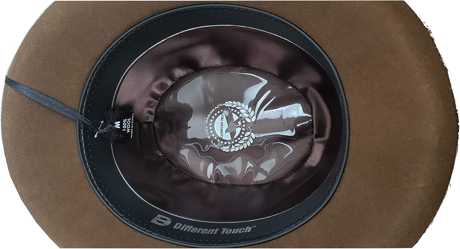 Different Touch Men's 100% Wool Felt Homburg Style Godfather Hats - Image 4