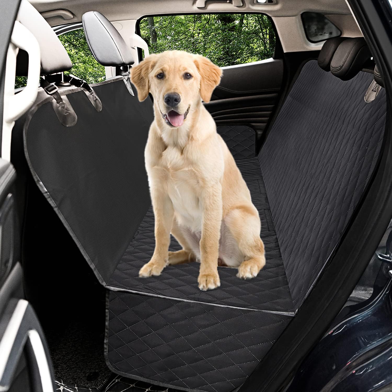 CICVSOC Dog Car Seat Covers Backseat Protector Scratchproof Nonslip Hammock for Pets