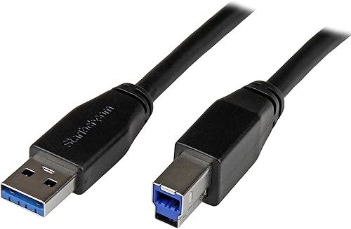 Miniatura 5 de StarTech.com Cable USB 3.0 USB-A a USB-B de 30 pies - MM - Activo - Cable USB tipo A a USB tipo B - Cable USB 3.1 Gen 1 (5 Gbps) (USB3SAB10M)
