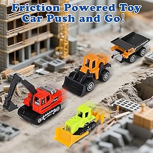 ZHFUYS 12PCS Metal Mini Cars Toy for Kids, Toy Cars for Kids, Trucks Toy Vehicles Set for Toddlers, Party Favors for Toddler Toys,Educational Play, Birthday Gift for Boys Girls